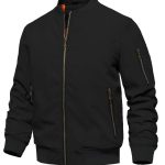 Bomberjack met Geribde Manchetten en Zoom voor Heren