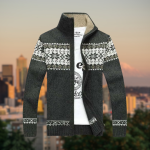 Gebreide Hoge Hals Cardigan voor Heren - Afbeelding 2