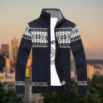 Gebreide Hoge Hals Cardigan voor Heren - Afbeelding 3