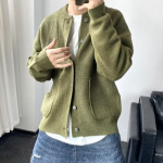 Enkelrijige Gebreide Cardigan Voor Heren - Afbeelding 6