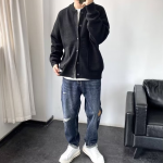 Enkelrijige Gebreide Cardigan Voor Heren - Afbeelding 9