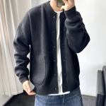 Enkelrijige Gebreide Cardigan Voor Heren - Afbeelding 14