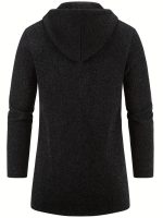 Fleece-gevoerde Hoodie met Rits voor Heren - Afbeelding 2