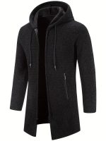 Fleece-gevoerde Hoodie met Rits voor Heren - Afbeelding 3