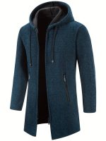 Fleece-gevoerde Hoodie met Rits voor Heren - Afbeelding 7