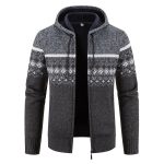 Gebreide Capuchon Cardigan met Rits voor Heren - Afbeelding 12