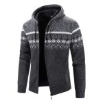 Gebreide Capuchon Cardigan met Rits voor Heren - Afbeelding 5