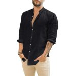Casual Button-Up Linnen Overhemd voor Heren - Afbeelding 3