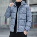 Camouflage Winterjas Met Capuchon Voor Heren