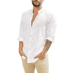 Casual Button-Up Linnen Overhemd voor Heren - Afbeelding 2