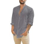Casual Button-Up Linnen Overhemd voor Heren - Afbeelding 5