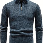 Gebreide Hoge Kraag Trui Voor Heren