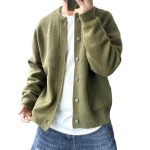 Enkelrijige Gebreide Cardigan Voor Heren - Afbeelding 4