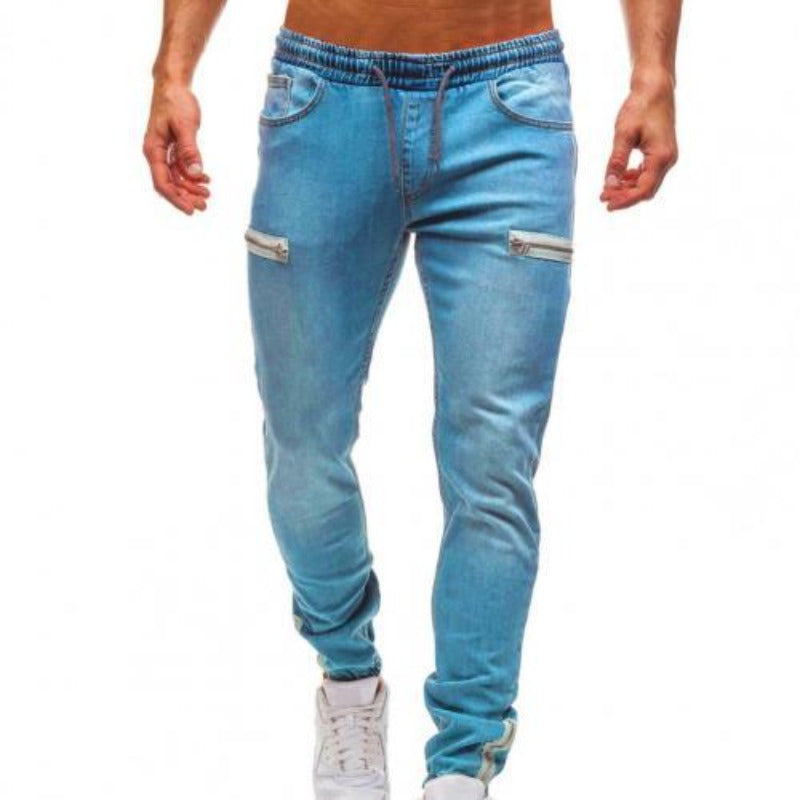 product-image-1987229544_423fe9a3-540c-4aa7-9e7a-4c56407f62c5.jpg Denim Broek met Zakken voor Heren - Afbeelding 1